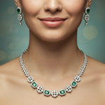 Celestial Flora Tennis Necklace Set