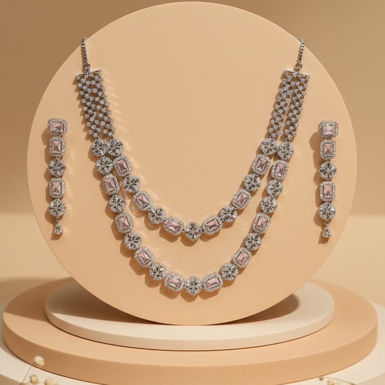 Celestial Flora Dual Line Necklace Set