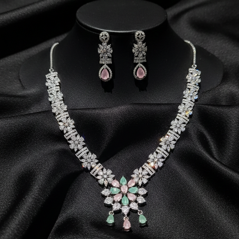 The Radiant Ruby Halo Set