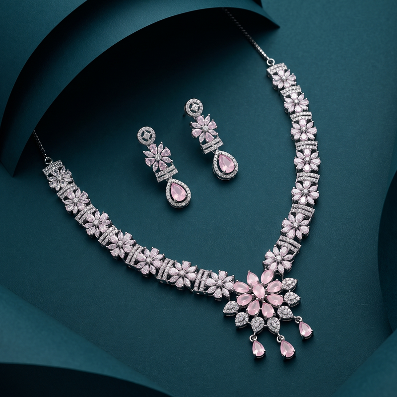 The Radiant Ruby Halo Set