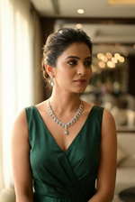 Aurora Halo Teardrop Necklace Set