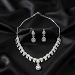 Aurora Halo Teardrop Necklace Set