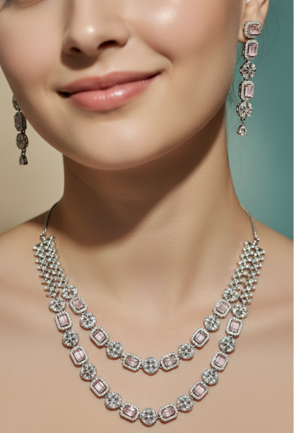 Celestial Flora Dual Line Necklace Set