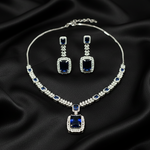 Midnight Royale Rectangular Sapphire Set