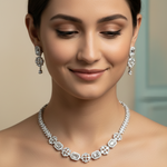 Celestial Flora Tennis Necklace Set