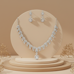 Aurora Halo Teardrop Necklace Set