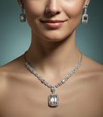 Midnight Royale Rectangular Sapphire Set