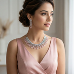 Blush Petal-Drop Necklace