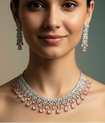 Blush Petal-Drop Necklace